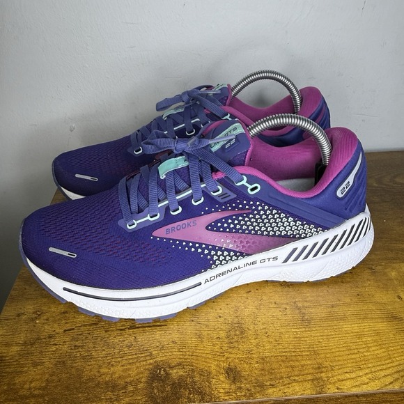 Brooks Adrenaline GTS 22 Running Shoes Women's Size 10.5 Purple - Picture 2 of 7